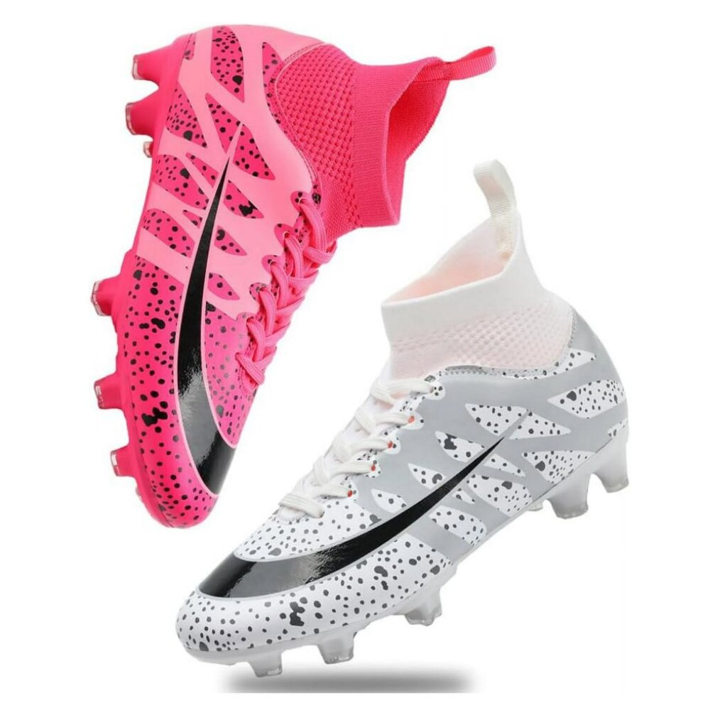 Women's Soccer Cleats for Training High Top AG Soccer Shoes Athletic